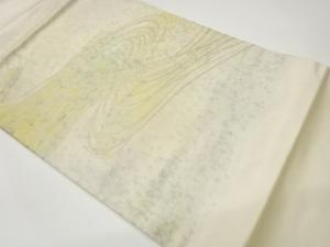 引箔流水模様織出し名古屋帯